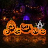 8FT Witch Hat Pumpkin Halloween Yard Decoration Set