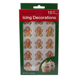Christmas Edible Cake Decorations Candy Cupcake Topper