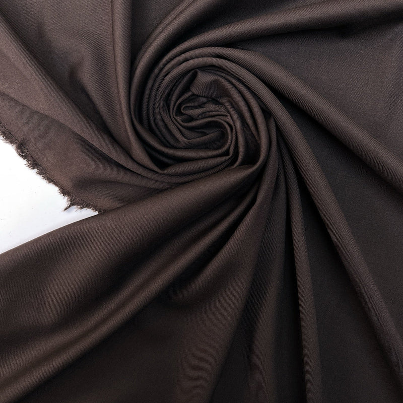 Cotton Twill Suiting Fabric Gray Brown