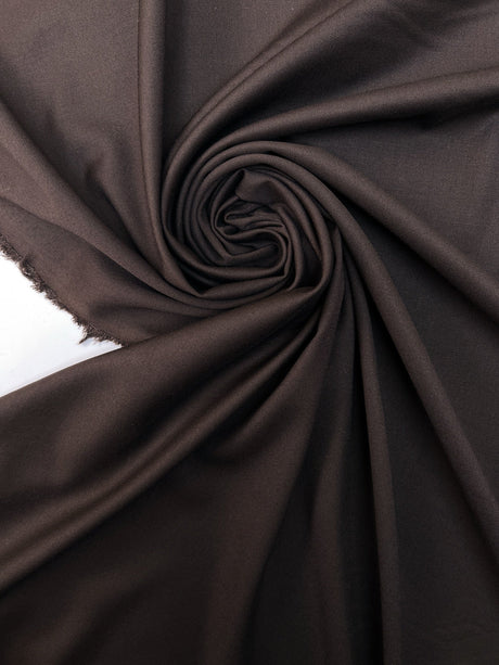 Cotton Twill Suiting Fabric Gray Brown