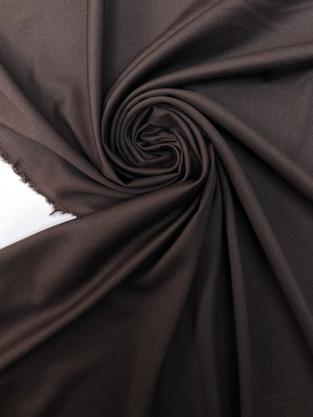 Cotton Twill Suiting Fabric Gray Brown