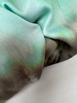 Viscose Sateen Printed Gray Green