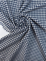Cotton Houndstooth Tweed Fabric