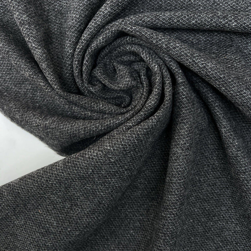 Wool Melange Gray Suiting Fabric