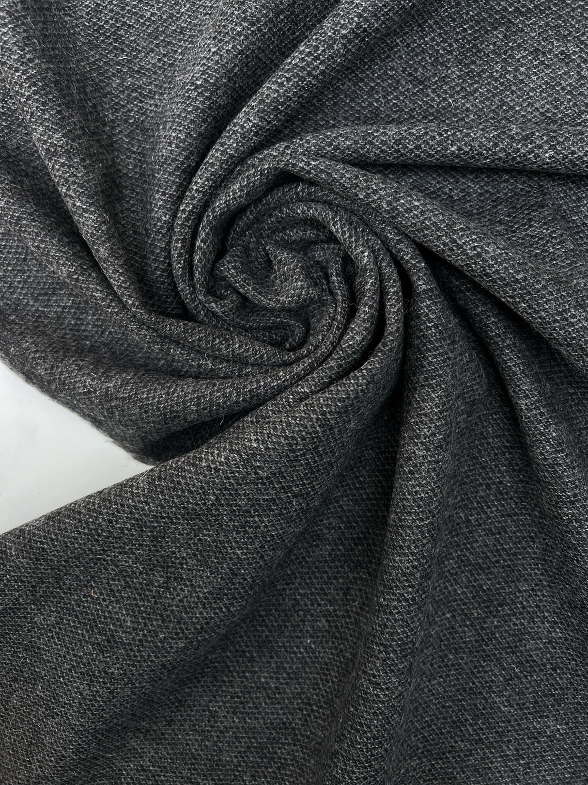 Wool Melange Gray Suiting Fabric