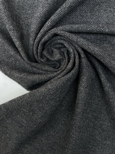 Wool Melange Gray Suiting Fabric
