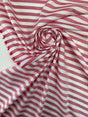 Cotton Red Striped Shirt Fabric