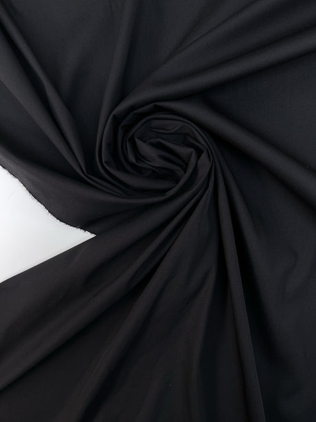 Viscose Blend Woven Fabric Black