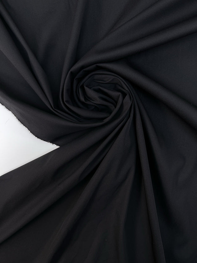 Viscose Blend Woven Fabric Black