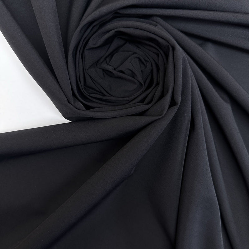 Wool Polyamide Suiting Black