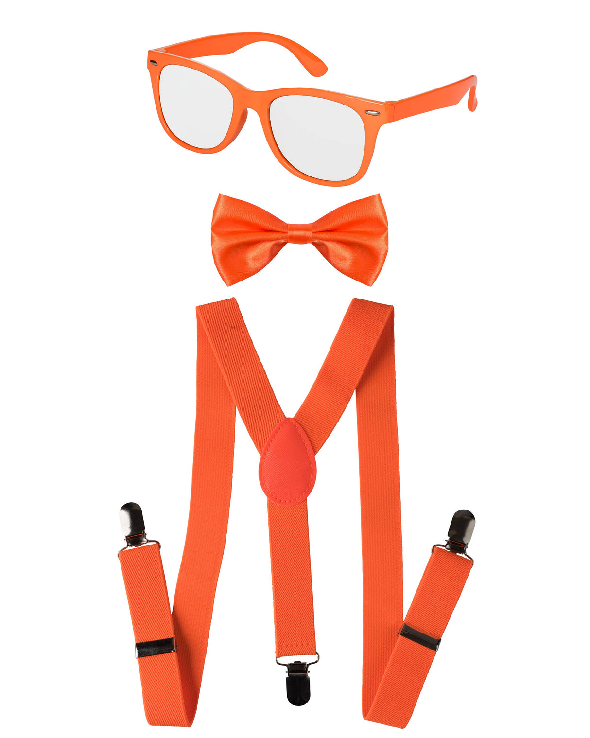 Neon Suspender, Bowtie, Sunglasses Accessory Set - Toddlers