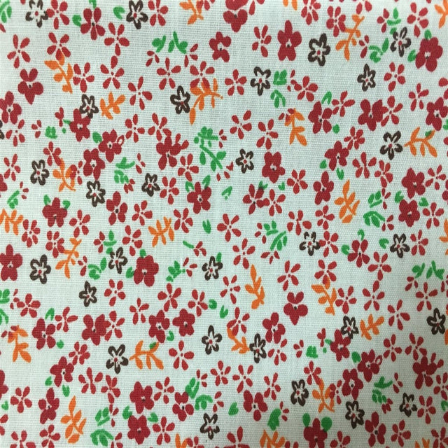 Small Floral Print Poly Cotton Fabric - Small Floral, 59" Width (1 Yard)