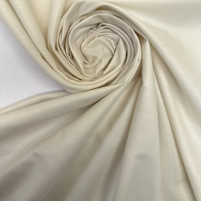 Cotton Nylon Twill Beige White Gray