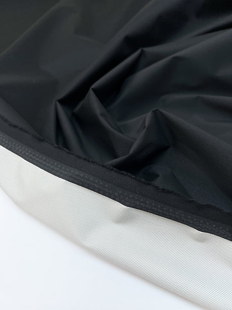Black Polyamide Jacket Fabric