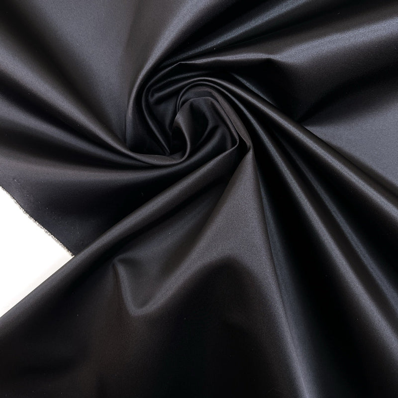 Black Water-Repellent Polyester Fabric