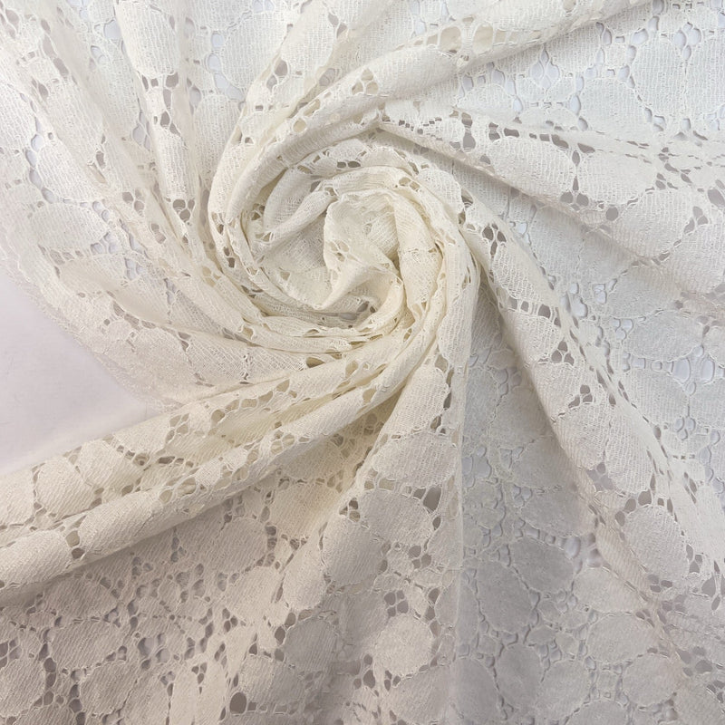 Cotton Guipure Lace White