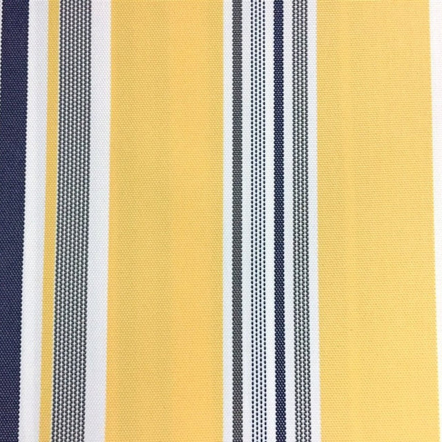 Yellow Multi Stripe Canvas Waterproof Outdoor Fabric