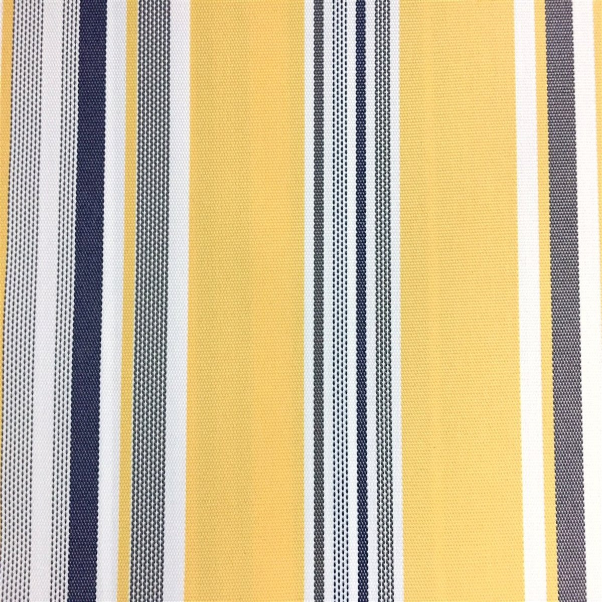 Polyester Canvas Outdoor Fabric Multi Striped Oak