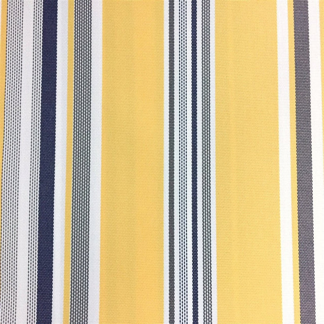 Polyester Canvas Outdoor Fabric Multi Striped Oak