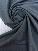 Wool Polyester Suit Fabric Checked Brown Blue