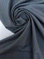 Wool Polyester Suit Fabric Checked Brown Blue