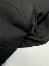 Black Twill Suit Fabric Polyester Viscose Elastane