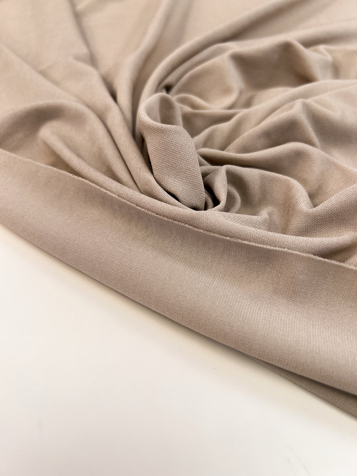 Viscose Knit Stretch Beige Fabric