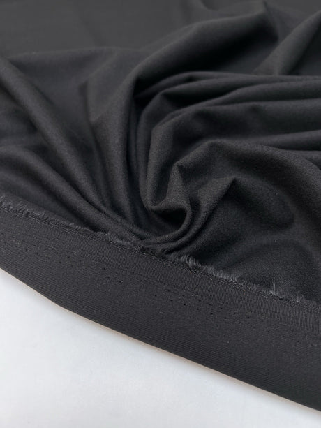 Polyester Viscose Twill Fabric Black