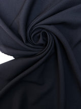 Blue Wool Basket Weave Fabric
