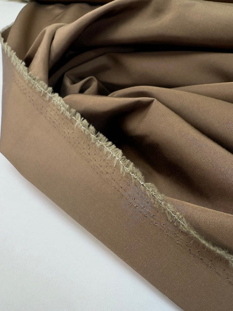 Viscose Plain Brown Fabric