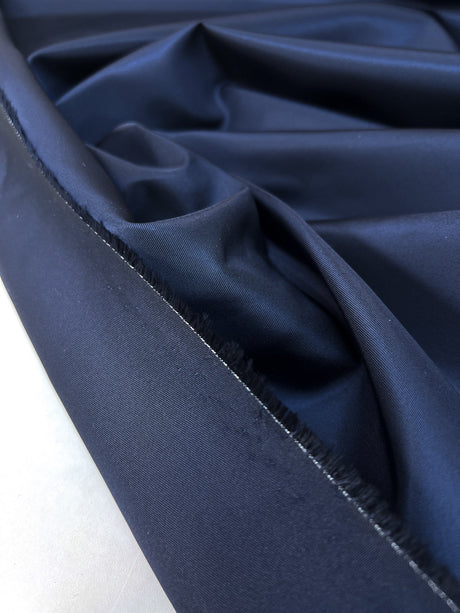 Blue Polyester Jacket Fabric