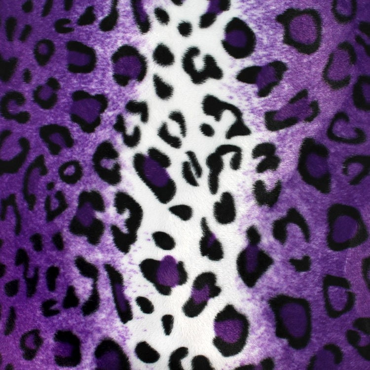 Leopard Print Velboa Faux Fur Fabric - Leopard Print, 60" Width (1 Yard)