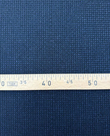 Wool Cotton Fabric Blue Black