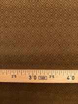 Italian Brown Geometric Cotton Jacquard Fabric