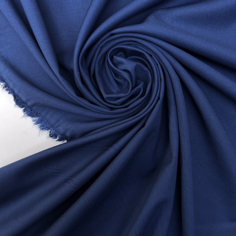 Viscose Polyamide Elastane Woven Fabric Blue Stretch