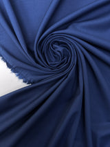 Viscose Polyamide Elastane Woven Fabric Blue Stretch