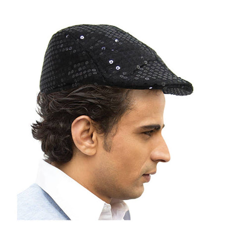 Silver Flat Cap