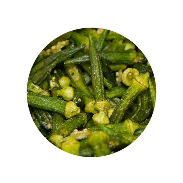 Dried Okra Chips 1 Pound