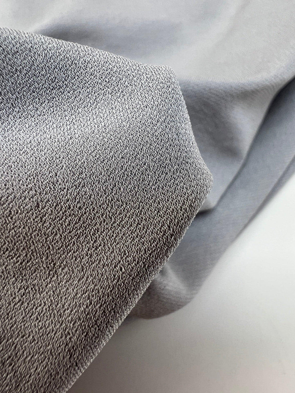 Cotton Stretch Knitted Fabric Gray