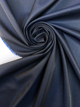 Wool Jacquard Changeant Fabric Blue Black