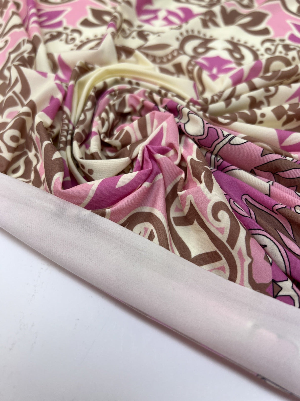 Polyamide Elastane Knitted Fabric Printed Geometric