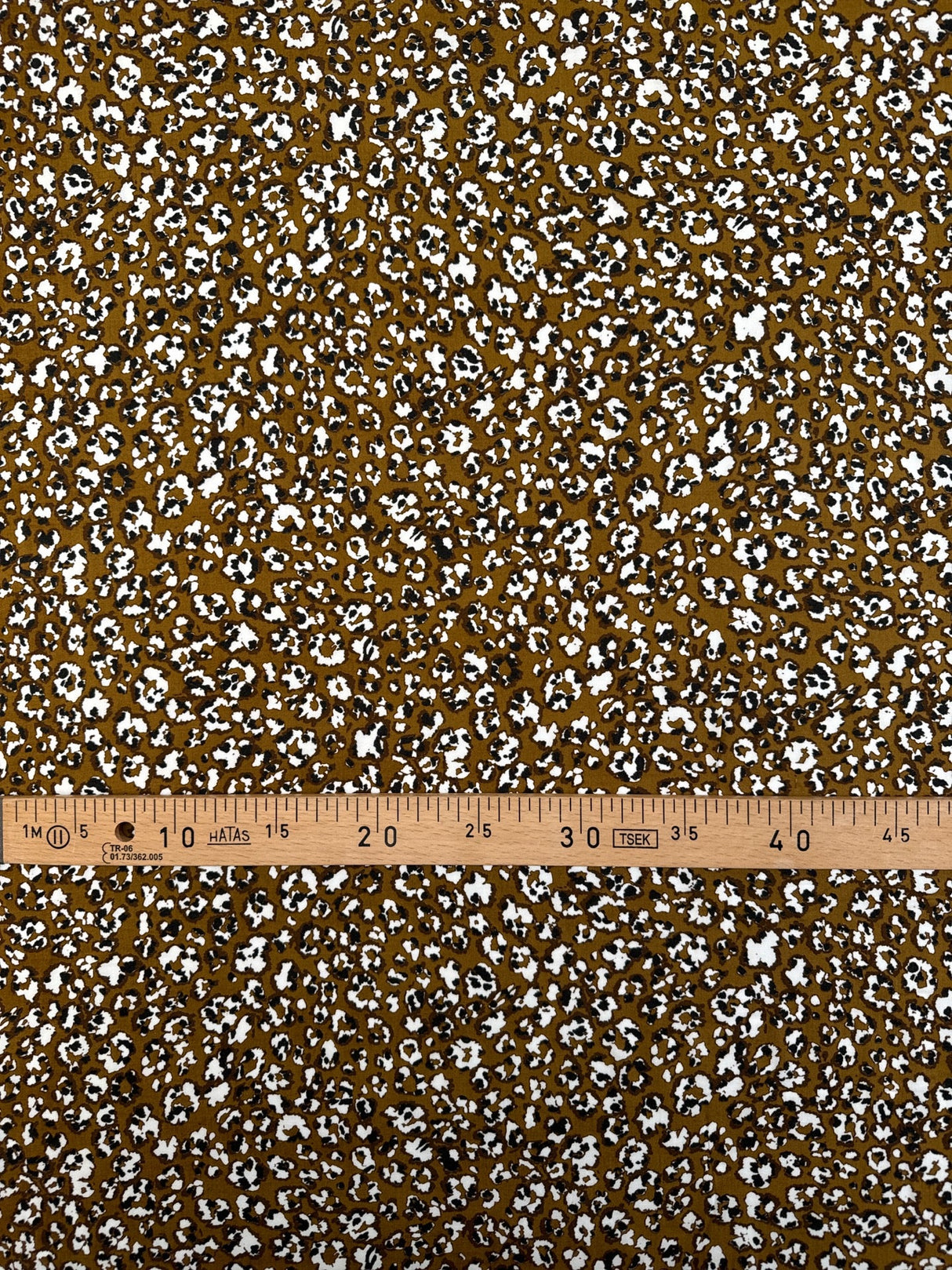 Viscose Staple Printed Brown Beige