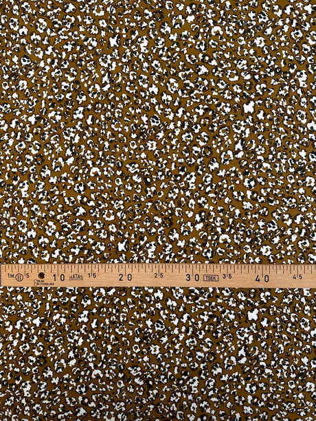Viscose Staple Printed Brown Beige