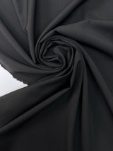Italian Black Wool Suit Fabric