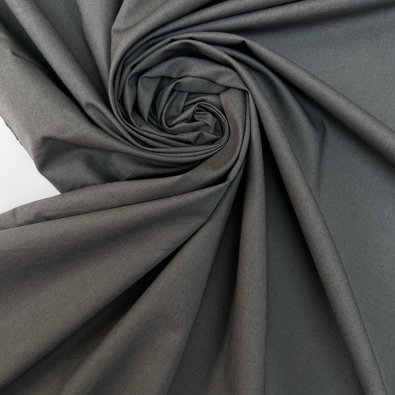 Cotton Poplin Gray Black
