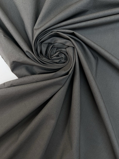 Cotton Poplin Gray Black