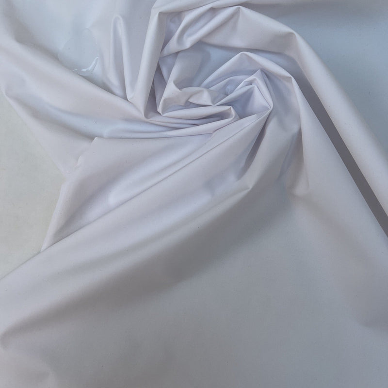 Waterproof White Polyamide Rep Weave Jacket Fabric