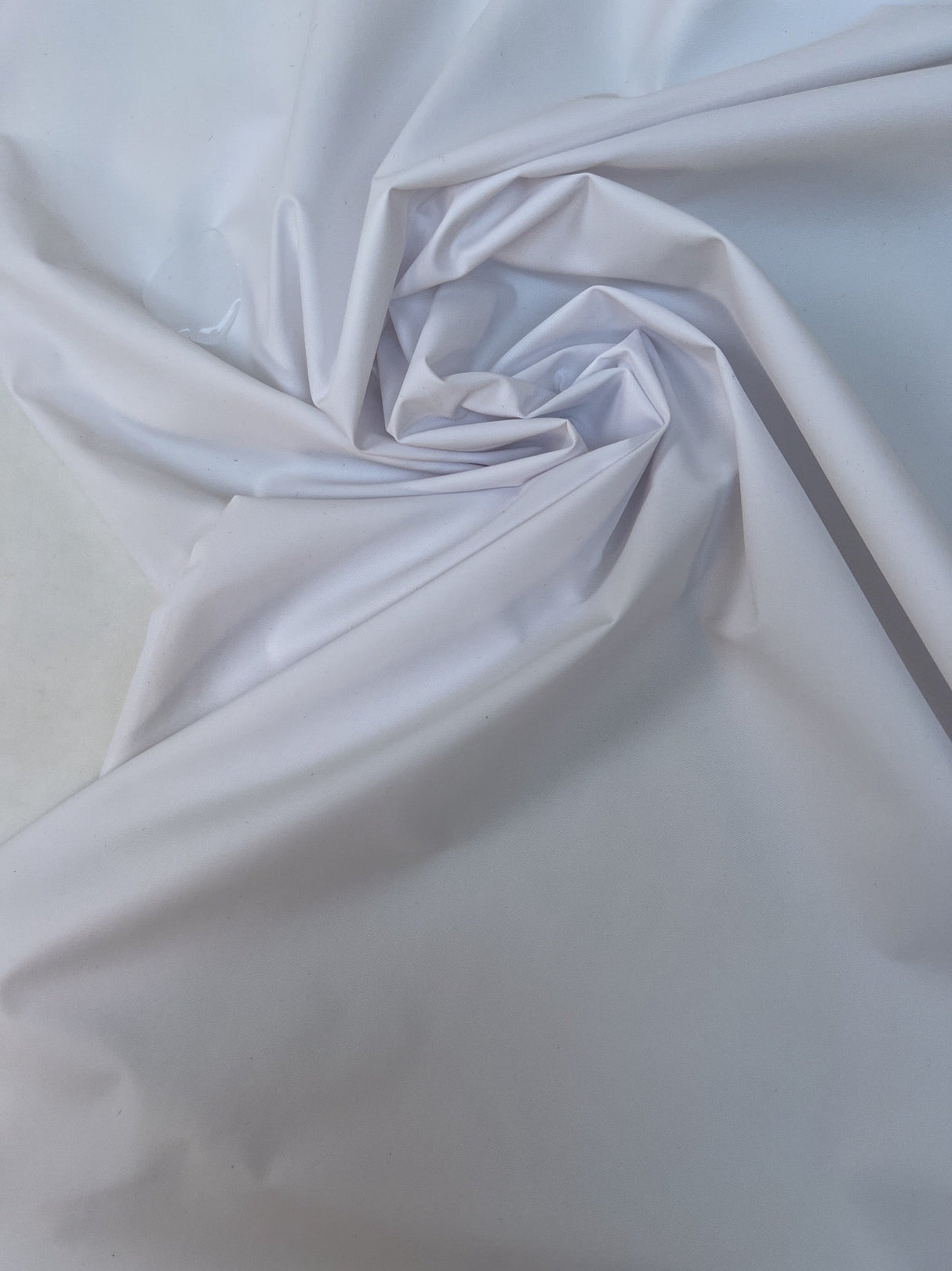 Waterproof White Polyamide Rep Weave Jacket Fabric