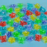 Plastic Glitter Rings, Assorted Colors and Designs- 144 Count