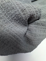 Polyester Crinkled Woven Gray Fabric